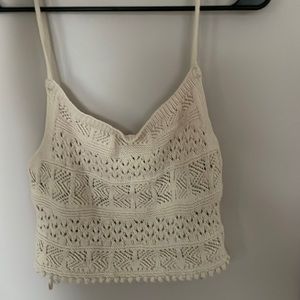 Zara crochet tank top